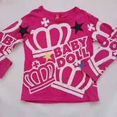 BABYDOLL 長袖Tシャツ 130cm ピンクのサムネイル