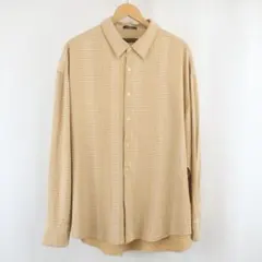 美品 00s GEOFFREY BEENE シルク オーバーサイズシャツ XXL