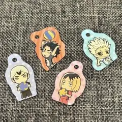 ハイキュー　バレーボール　キーホルダー 4個セット　チェーン無し