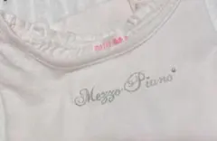 メゾピアノ　mezzo piano 100肩リボンフリフリレースTシャツ 95