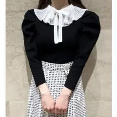 【最終値下げ】SNIDEL プリーツカラーニットプルオーバー