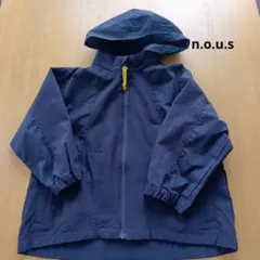 n.o.u.s キッズ110サイズ　ネイビー フード付き (取外し可)ジャケット
