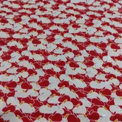 かわいい　うさぎ柄　赤　はぎれ　和柄