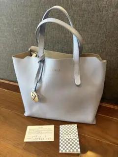 FURLA ライトブルー トートバッグ