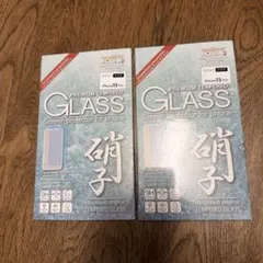 iPhone 15 Pro 強化ガラスフィルム 2枚セット