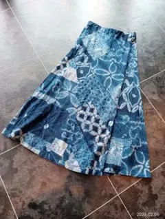 美品!!Polo Ralph Lauren 藍染めフレアスカート