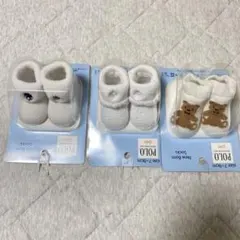 POLO ベビー ソックス 3足セット 新生児 7-9cm