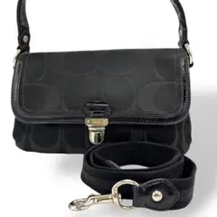 美品　COACH shoulder bag 2way black y2k