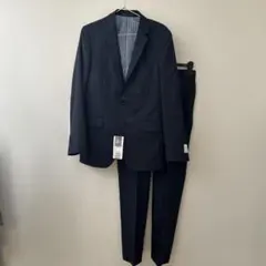 新品タグ付き　メンズビギ　スーツセットアップ　ネイビー　ストライプ　M