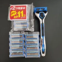 貝印 axia 5枚刃 カミソリ 本体 替刃合計13個のサムネイル