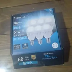 LOHAS LED電球 ミニクリプトン形 60W形相当 昼白色 3個入