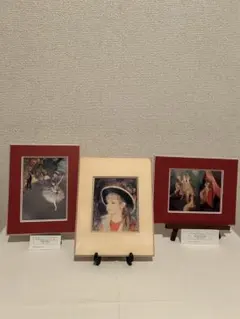 アートプリント　「舞台裏のバレリーナ」「森の女達」「青い帽子の少女」