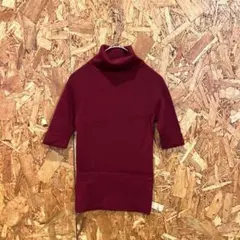 MK MICHEL KLEIN 半袖カットソー ニットカットソー ボルドー