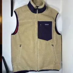 （美品）patagonia メンズ クラシックレトロX クリーム　サイズM
