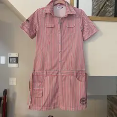 新品　ゴルフ　ワンピース　ピンク　Lサイズ