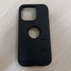 【Spigen】iPhone15proスタンド付ケースブラックのサムネイル