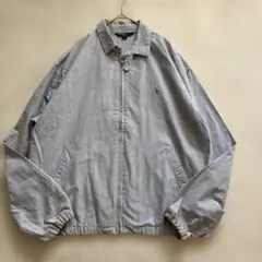 レア✨ポロラルフローレン スイングトップ 90s 三角タグ L ライトブルー