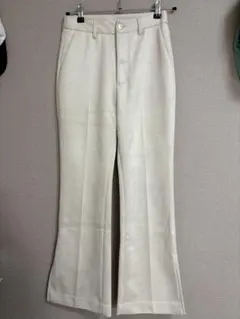 JEANASIS サスティナヌバックライクフレアパンツ