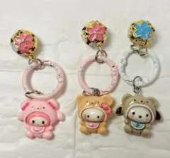 【417】サンリオキャラクターキーホルダー3個セット♡マイメロキティ