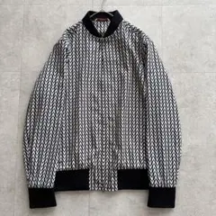 美品　VALENTINO　ナイロントラックジャケット　ロゴ総柄　48のサムネイル
