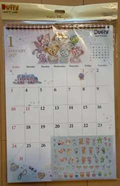 ダッフィー＆フレンズ 2027 カレンダー 壁掛け＆卓上セット - メルカリ