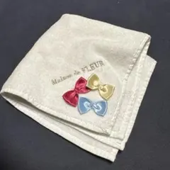 Maison de FLEUR リボン タオルハンカチ
