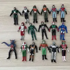 仮面ライダー　ソフビ　当時物　まとめ売り