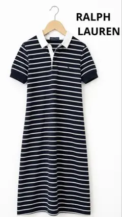 RALPH LAUREN ラルフローレン ボーダー 半袖 ワンピース Mのサムネイル