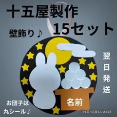 お月見製作キット　十五夜製作キット　秋の製作キット　壁面飾り　秋の壁面　保育のサムネイル
