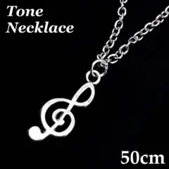 ト音記号 音符モチーフ ネックレス シルバー y2k ウィッシュコア グランジ