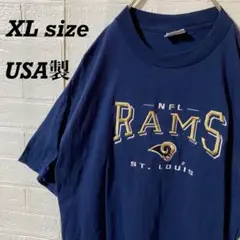 NFL セントルイスラムズ　90sUSA製 総刺繍Tシャツ