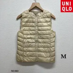 UNIQLO『ユニクロ』ウルトラライト ダウン ベスト【M】クリーム色