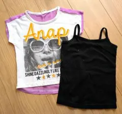 ANAP GiRL グラフィックTシャツ　インナー付き