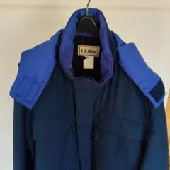 L.L.Bean ネイビー ナイロンジャケット　中綿入り