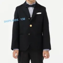 超美品　SHIPS キッズ 紺ブレ ジャケット　130