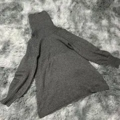 ✨自由区✨タートルネックセーター　ライトグレー 春秋着用に最適（๑❛ᴗ❛๑) S