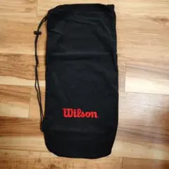 Wilson ラケットバッグ 巾着袋 ブラック
