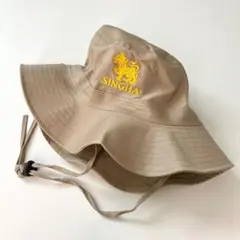 【海外直輸入】 SINGHA シンハー バケットハット ベージュ ライオン