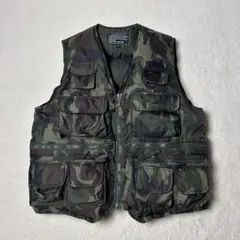 MANPHOTO 迷彩柄 カモ柄 ダウンベスト ハンティングベスト ダウン