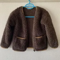 ブランシェス　ノーカラーボアジャケット