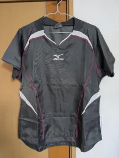 Mizuno グレー ショートスリーブスポーツウェア ウインドブレーカー ピステ
