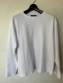 AZUL by moussy　長袖　長T カットソー　スムースタッチ M 白