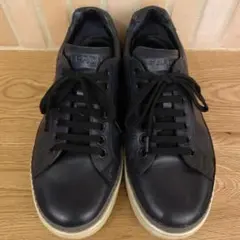 PRADA ネイビーレザースニーカー 6 1/2 25.5cmのサムネイル