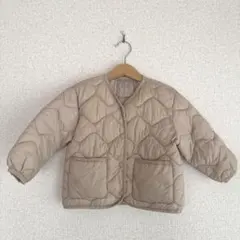 【即日発送】ZARA ライトパフジャケット ベージュ 12-18m 86cm