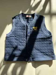 ミキハウス MIKIHOUSE ネイビーベスト ベビー服 キルティング