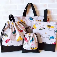 ▼お値下げしました▼ハンドメイド★はたらく車★入園入学④点セット★