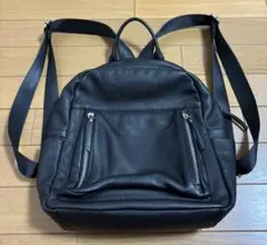BARCOS☆黒☆レザー☆バックパック☆リュック☆バルコス