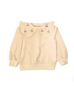 新品La poche biscuit刺繍ビッグ襟トレーナーラ・ポシェ・ビスキュイ