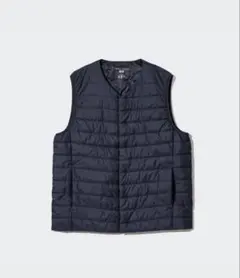 【良好】ユニクロ パフテックコンパクトベスト ネイビー