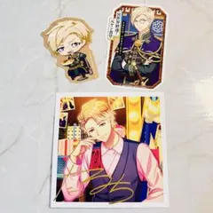 【激レア】A3! 茅ヶ崎至 箔押しサイン ブロマイド & 古市左京 廃ゲーマー組